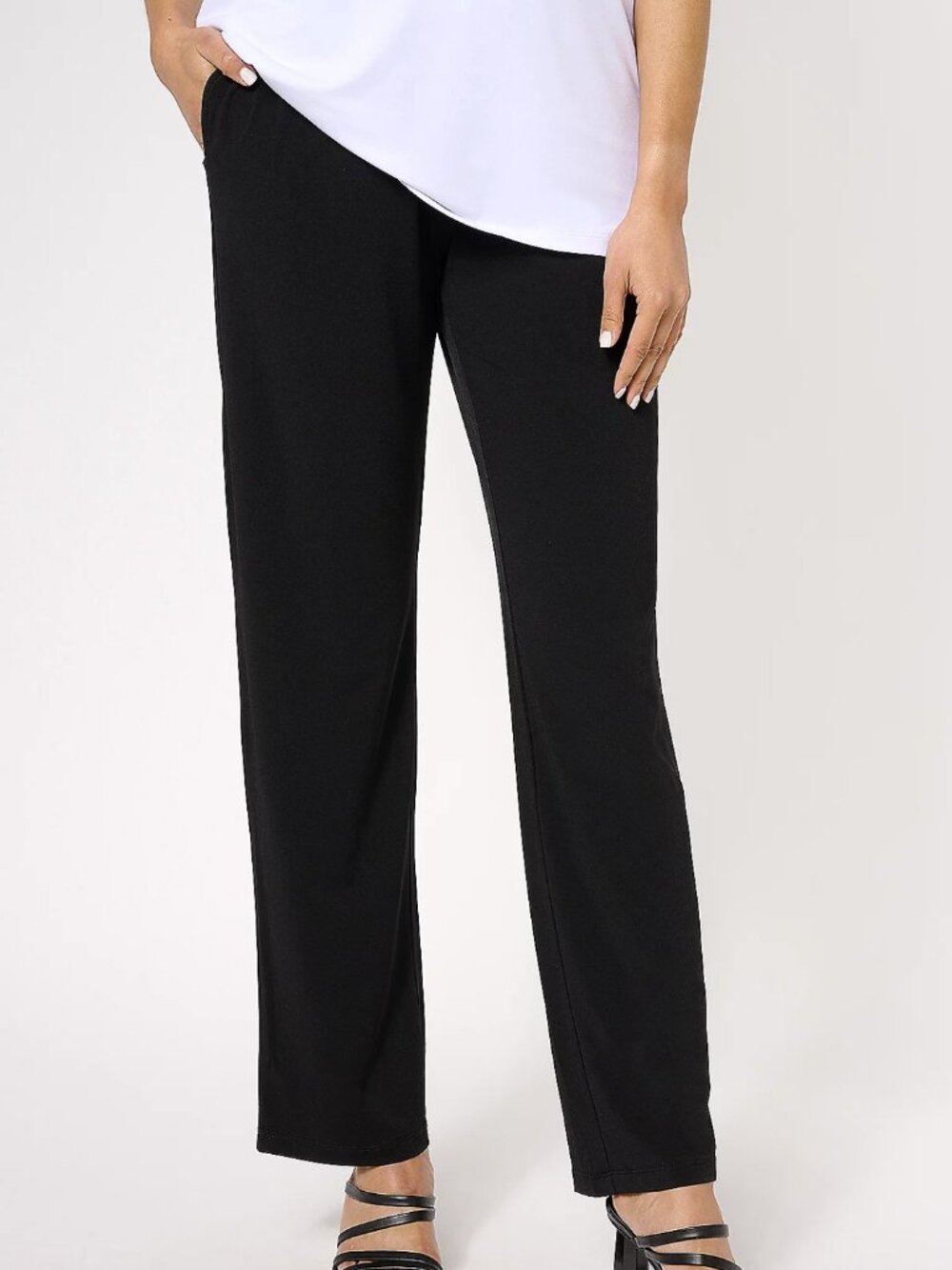 Susan Graver Modern Essentials Liquid Knit Sofia Pants  16573